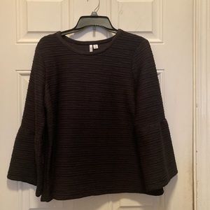 NWT Elle Black Long Sleeve Top, Size XL